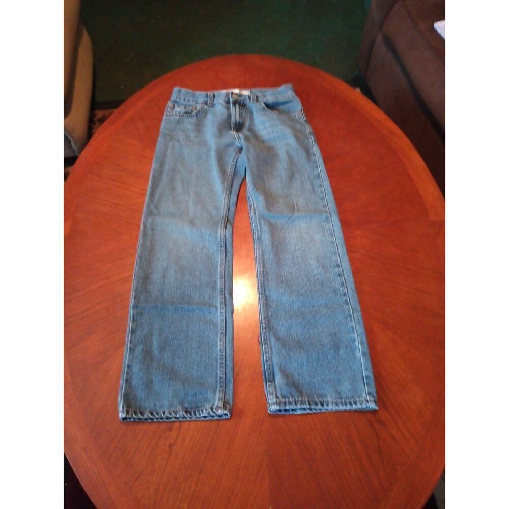 (1112) Levi's Straight Jeans - Size: 12R